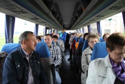 W autokarze w drodze do Częstochowy
