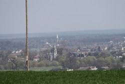 Widok z dachu - miejscowości za Odrą