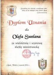 Dyplom uznania dla ministrantów 2018r. - zdjecie 16