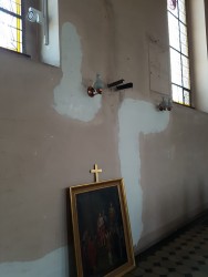 Remont wnętrza kościoła w Sławikowie 2018r.- przygotowanie - zdjecie 5