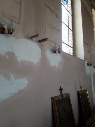 Remont wnętrza kościoła w Sławikowie 2018r.- przygotowanie - zdjecie 6