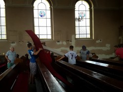 Remont wnętrza kościoła w Sławikowie 2018r.- przygotowanie - zdjecie 10