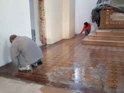 Remont wnętrza kościoła w Sławikowie 2018r.- 16.03.2019r. - zdjecie 14