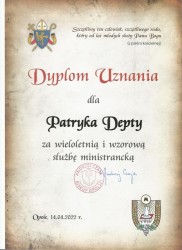 Dyplom uznania dla ministrantów 2022 r. - zdjecie 9