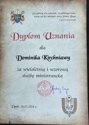 Dyplom uznania dla ministrantów 2024r. - zdjecie 13